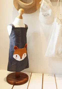 Child's Linen Apron (3 to 8 years) Fox|Cottontails Baby
