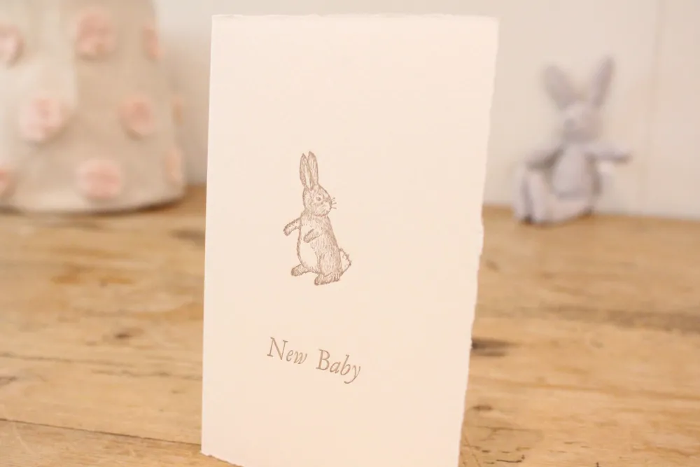 Cottontails handmade card - New Baby|Cottontails Baby Outlet