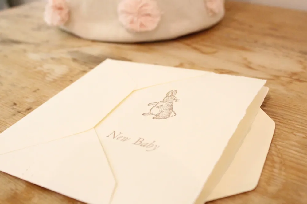 Cottontails handmade card - New Baby|Cottontails Baby Outlet