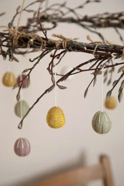 En Gry & Sif - three handmade felt embroidered eggs|Cottontails Baby Outlet