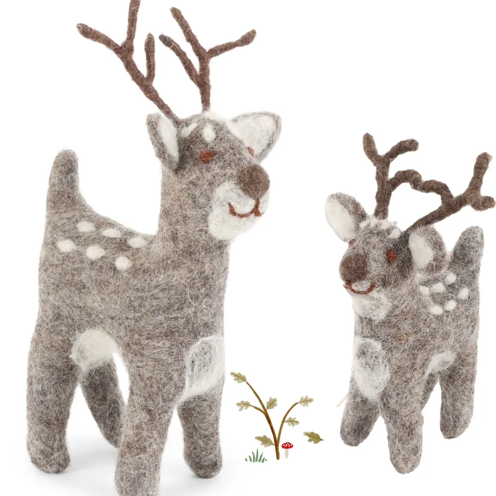 En Gry & Sif cute grey deer - small|Cottontails Baby Clearance