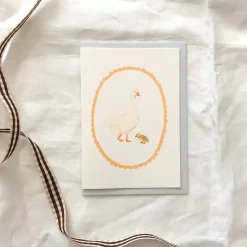 Goose & gosling card|Cottontails Baby