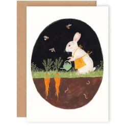 Greeting Card - Rabbit Gardener|Cottontails Baby Hot