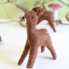 Handmade little felt fawn - standing|Cottontails Baby Online