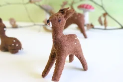 Handmade little felt fawn - standing|Cottontails Baby Online