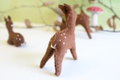 Handmade little felt fawn - standing|Cottontails Baby Online