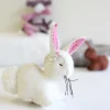 Handmade little felt rabbit - white|Cottontails Baby New