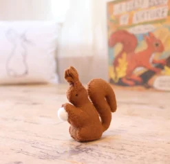 Handmade little felt squirrel|Cottontails Baby