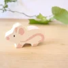 Little wooden woodland animal - mouse|Cottontails Baby