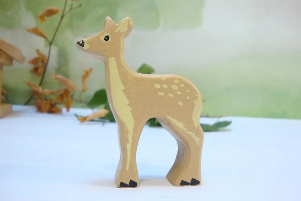 Little wooden woodland animal - deer|Cottontails Baby Online
