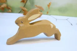 Little wooden woodland animal - leaping hare|Cottontails Baby Discount