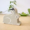 Little wooden woodland animal - snow hare|Cottontails Baby Hot