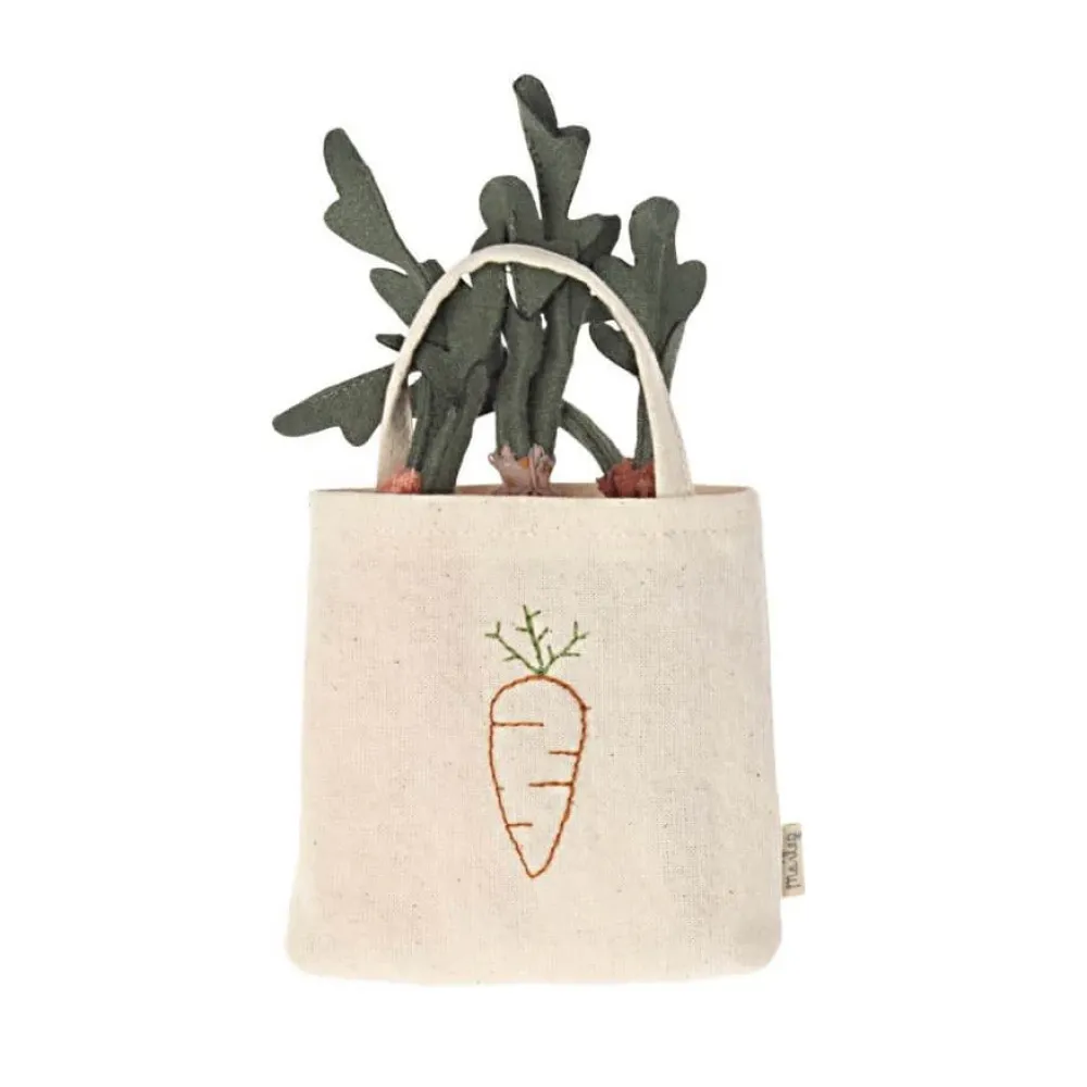 Maileg Cotton Carrots in a Shopping Bag|Cottontails Baby Hot