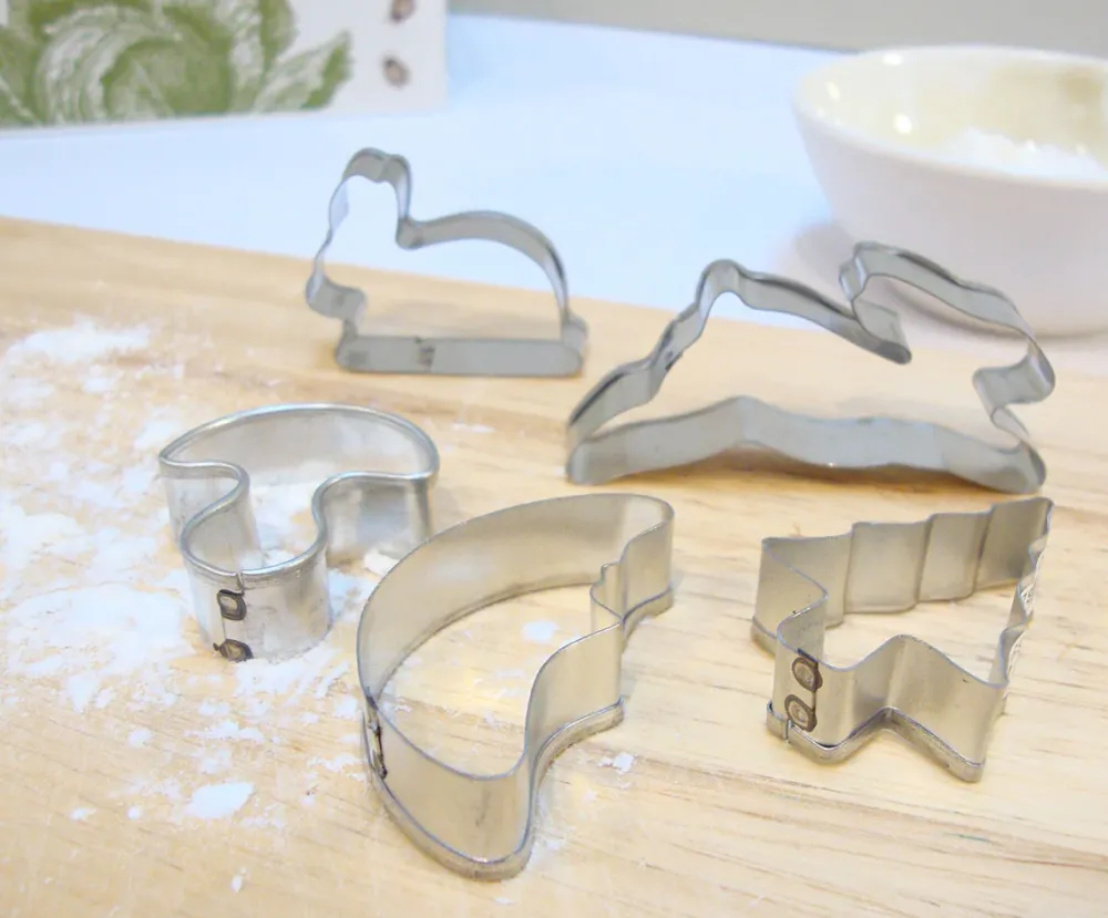 Mini biscuit cutters - bunnies / toadstool / tree / moon|Cottontails Baby Clearance