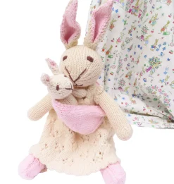 Mother Rabbit and Baby - hand knitted organic cotton|Cottontails Baby Hot