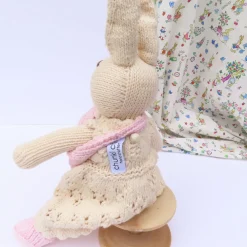 Mother Rabbit and Baby - hand knitted organic cotton|Cottontails Baby Hot