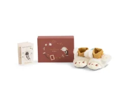 Moulin Roty Apres la Pluie baby slippers - sheep|Cottontails Baby New