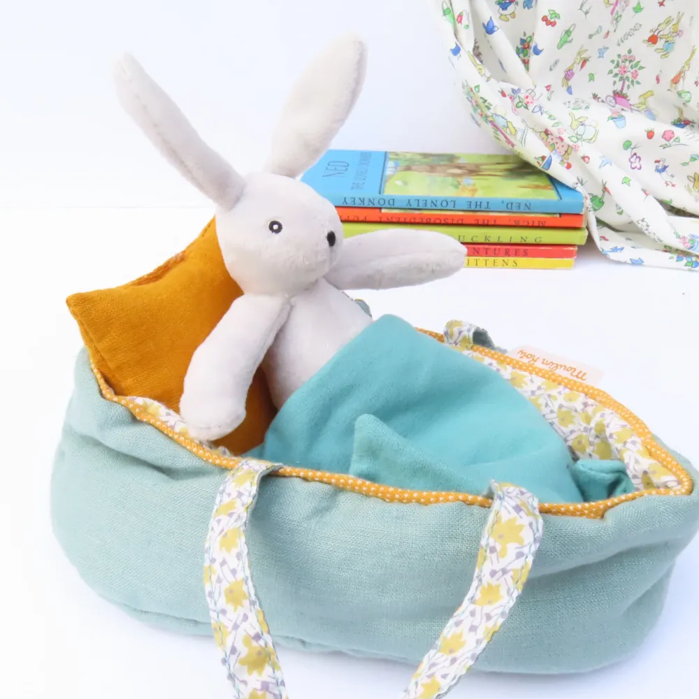 Moulin Roty Bunny in a Carry Cot|Cottontails Baby Sale