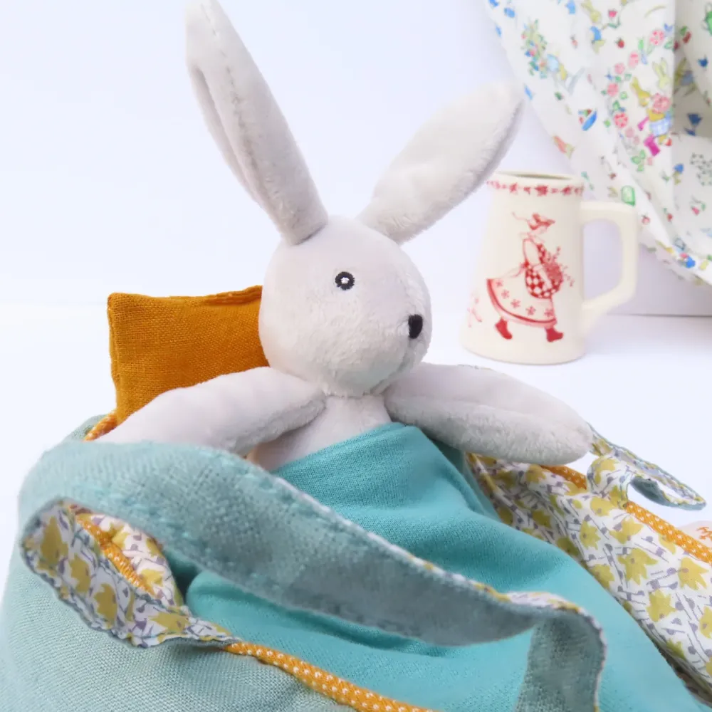 Moulin Roty Bunny in a Carry Cot|Cottontails Baby Sale