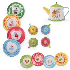 Moulin Roty Grand Family metal tea set|Cottontails Baby Best
