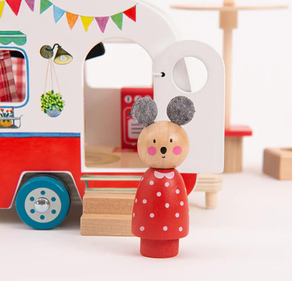 Moulin Roty Grand Family wooden peg animals|Cottontails Baby Best