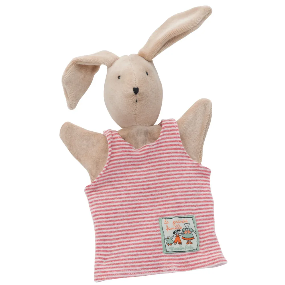 Moulin Roty hand puppet - Sylvain Rabbit|Cottontails Baby Best