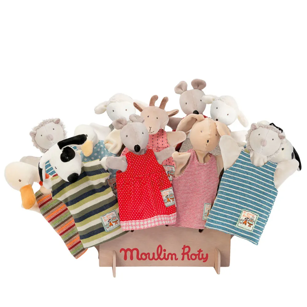 Moulin Roty hand puppet - Sylvain Rabbit|Cottontails Baby Best