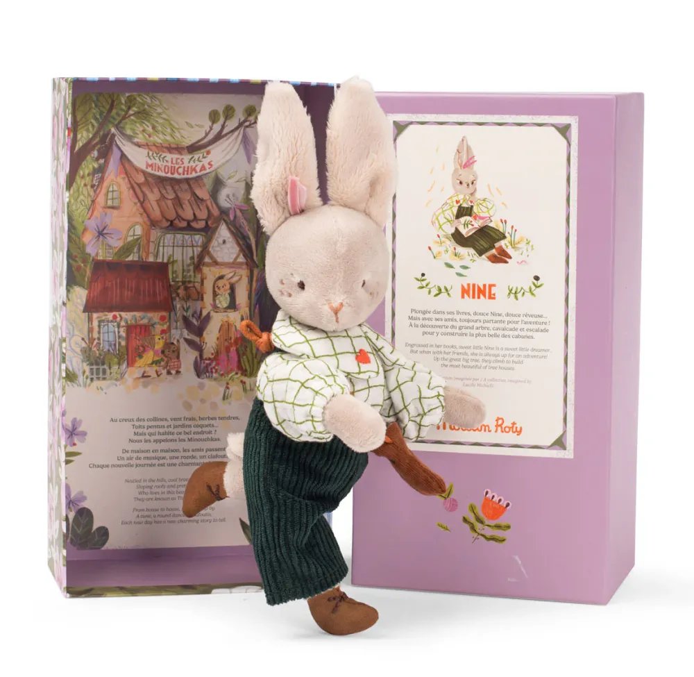 Moulin Roty Les Minouchkas Nine the Rabbit|Cottontails Baby New