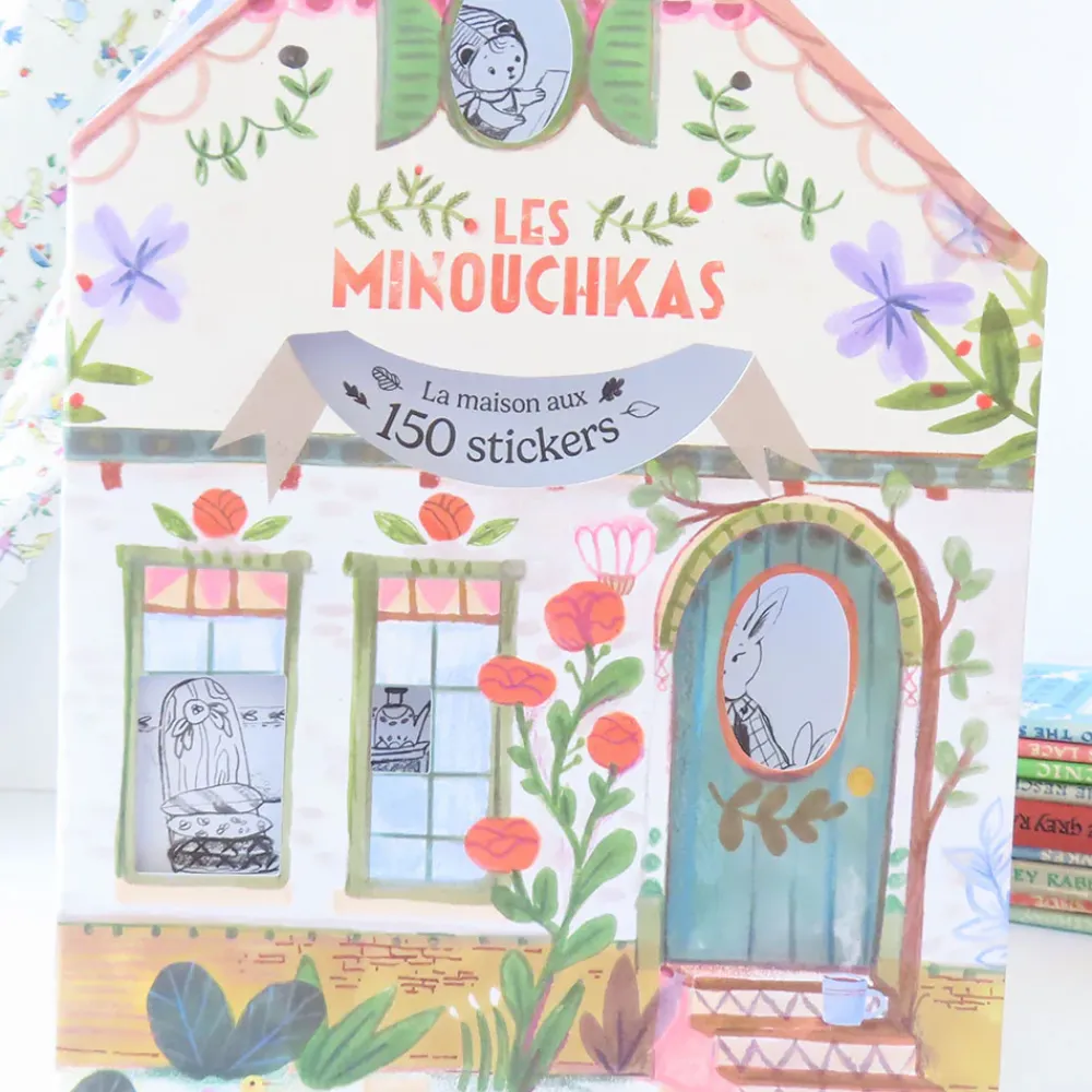 Moulin Roty Minouchkas Colouring & Sticker Book|Cottontails Baby New