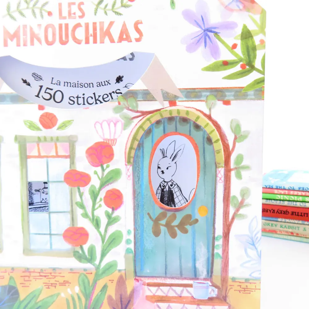 Moulin Roty Minouchkas Colouring & Sticker Book|Cottontails Baby New