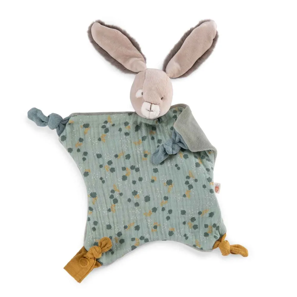 Moulin Roty Sage Bunny Comforter|Cottontails Baby Discount