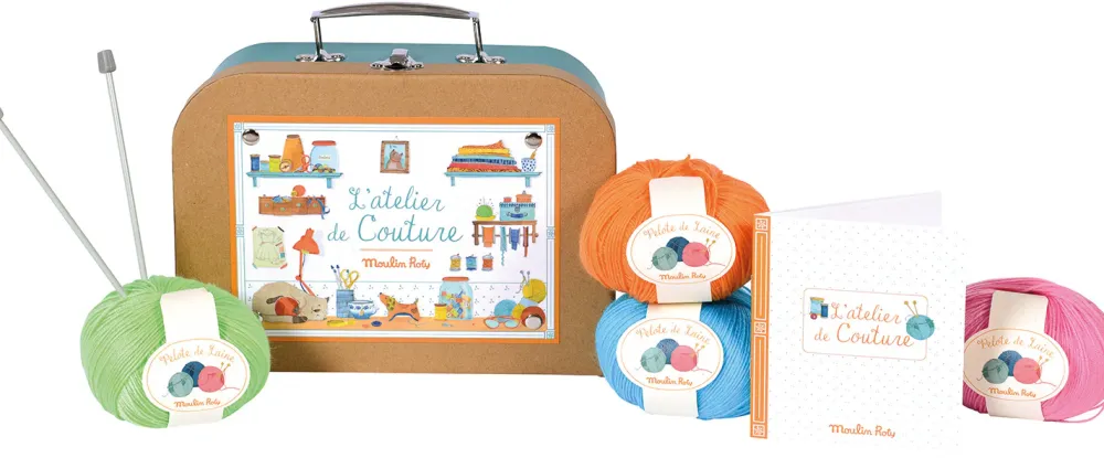 Moulin Roty sewing & knitting suitcase|Cottontails Baby Online