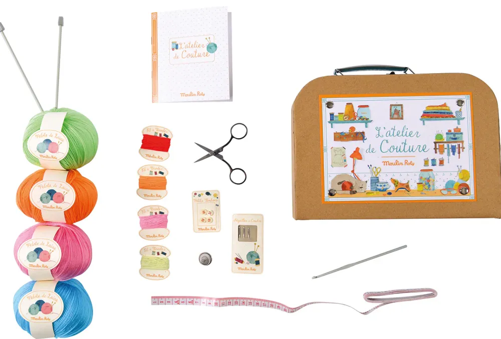 Moulin Roty sewing & knitting suitcase|Cottontails Baby Online