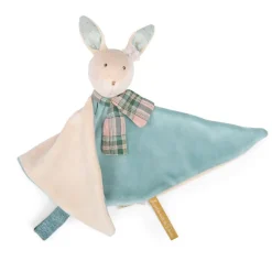 Moulin Roty sumptuous comforter - blue rabbit|Cottontails Baby Outlet