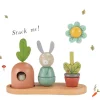 Moulin Roty Three Rabbits Wooden Stacking Toy|Cottontails Baby Hot