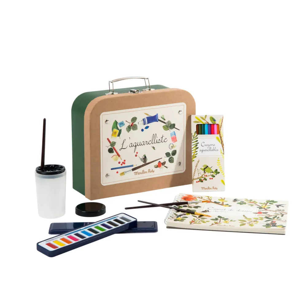 Moulin Roty watercolour suitcase|Cottontails Baby Sale