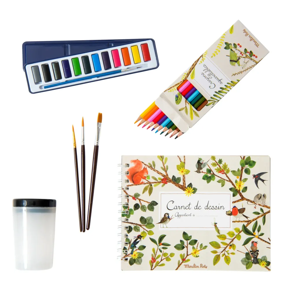 Moulin Roty watercolour suitcase|Cottontails Baby Sale
