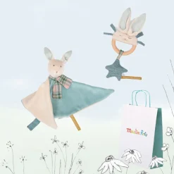 New Baby Gift Set - two blue bunnies|Cottontails Baby New