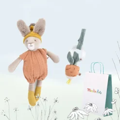 New Baby Gift-wrapped Set - Clay bunny & radish|Cottontails Baby Online