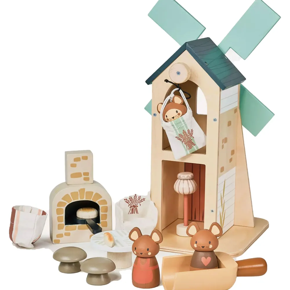 Penny Windmill & Field Mice - Wooden Countryside Play Set|Cottontails Baby Best