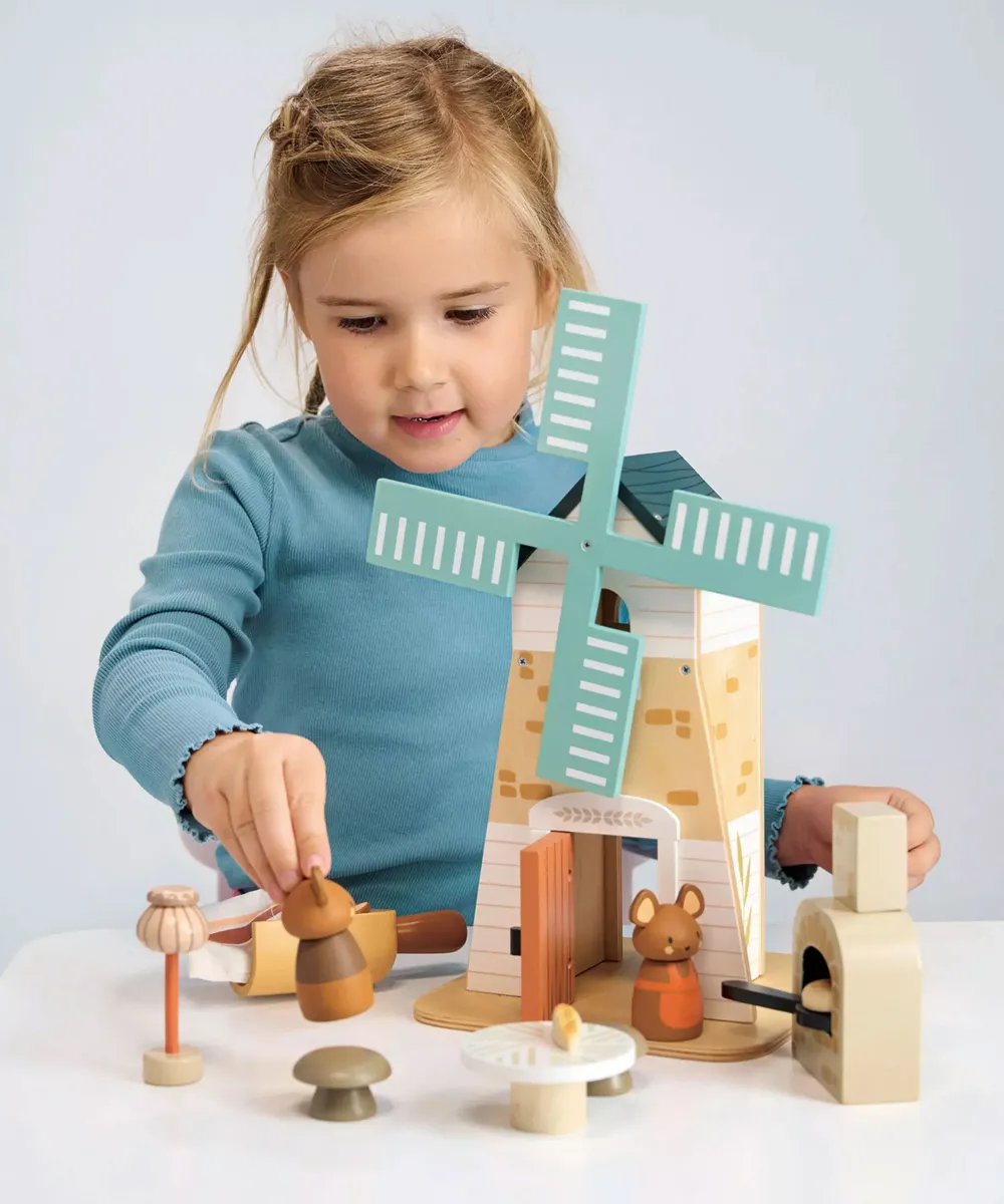 Penny Windmill & Field Mice - Wooden Countryside Play Set|Cottontails Baby Best