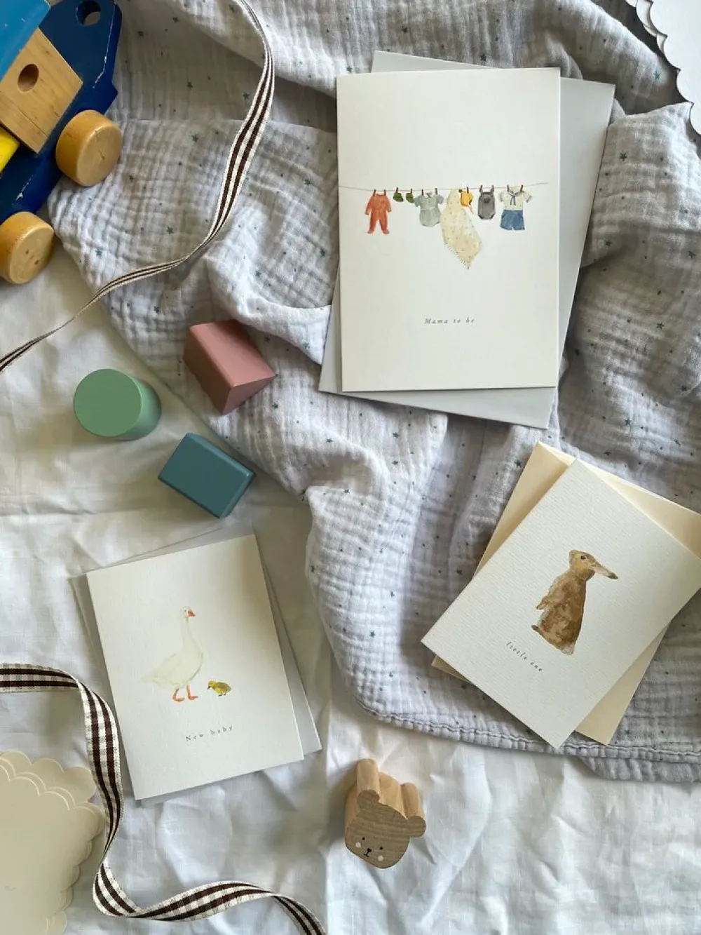 Petite bunny card 'Little One'|Cottontails Baby