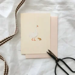 Petite goose & gosling card|Cottontails Baby Online