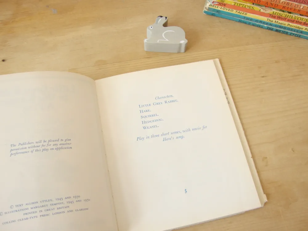 VINTAGE book - Little Grey Rabbit to the Rescue - A Play|Cottontails Baby Best