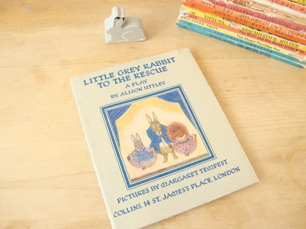 VINTAGE book - Little Grey Rabbit to the Rescue - A Play|Cottontails Baby Best