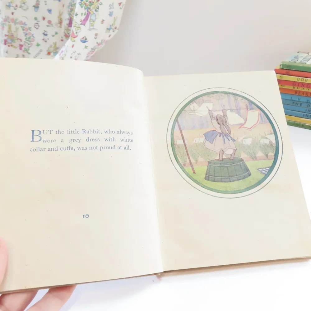 VINTAGE book - The Squirrel The Hare and The Little Grey Rabbit (1945)|Cottontails Baby New