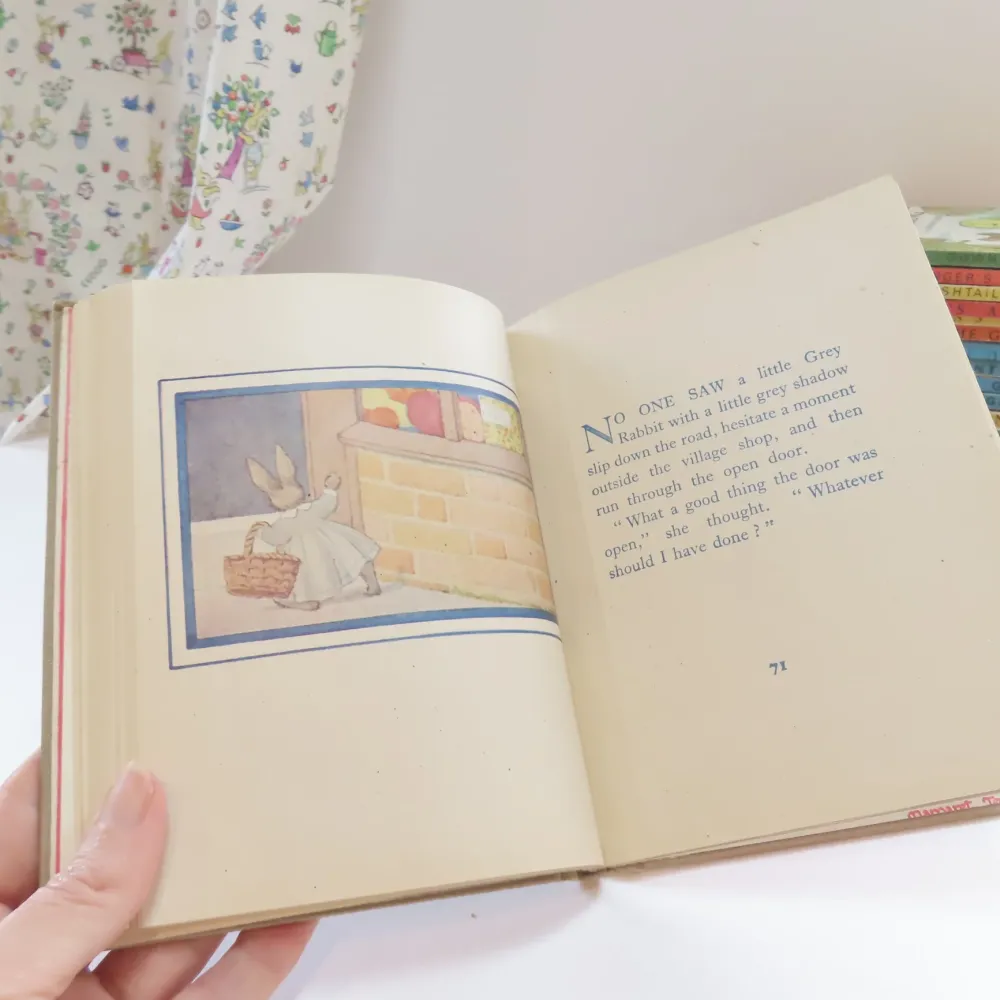 VINTAGE book - The Squirrel The Hare and The Little Grey Rabbit (1945)|Cottontails Baby New