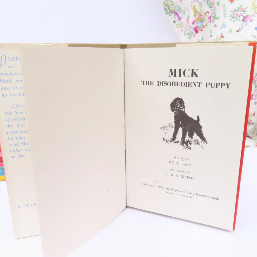VINTAGE Ladybird book - Mick the Disobedient Puppy with DJ (late 1950s)|Cottontails Baby Hot