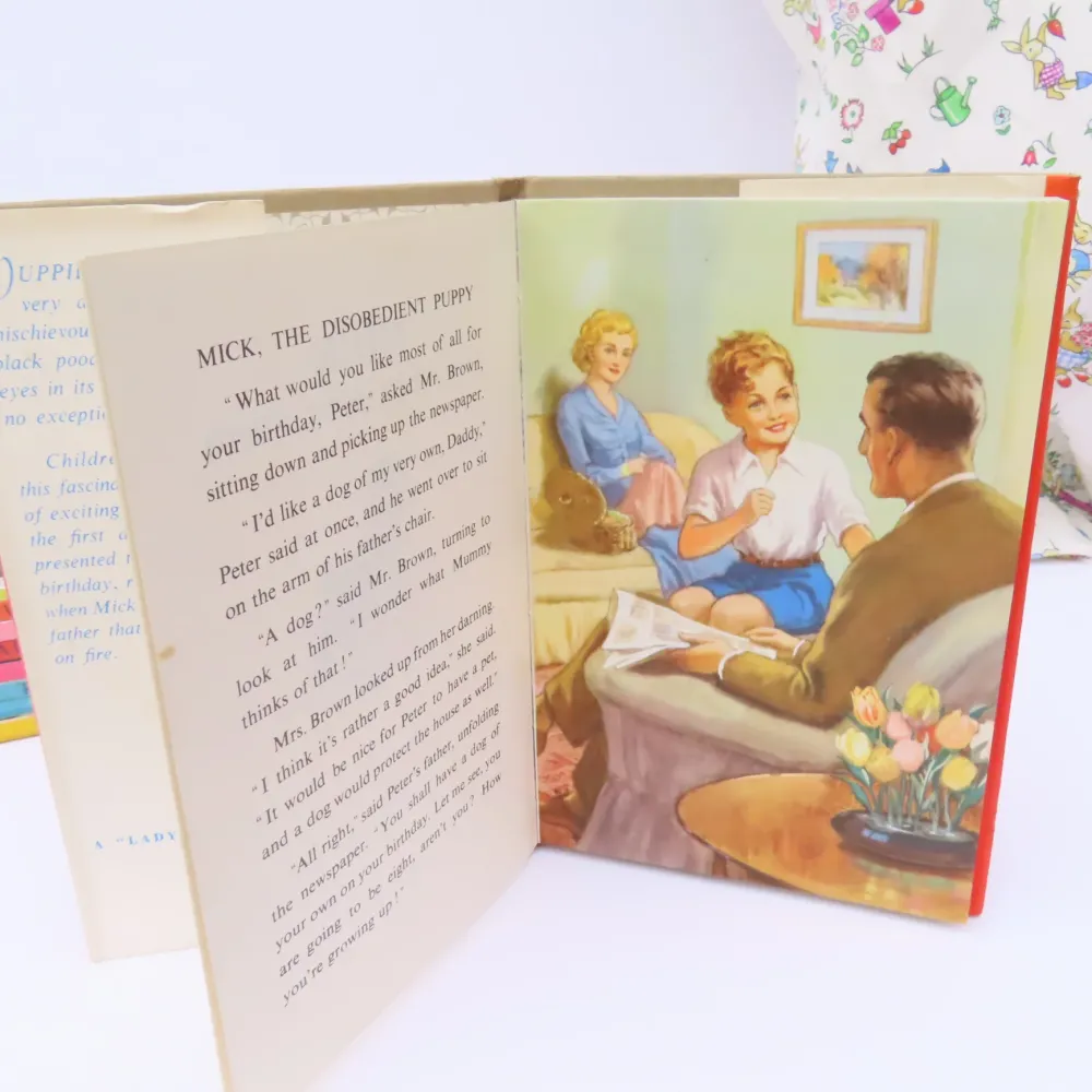 VINTAGE Ladybird book - Mick the Disobedient Puppy with DJ (late 1950s)|Cottontails Baby Hot