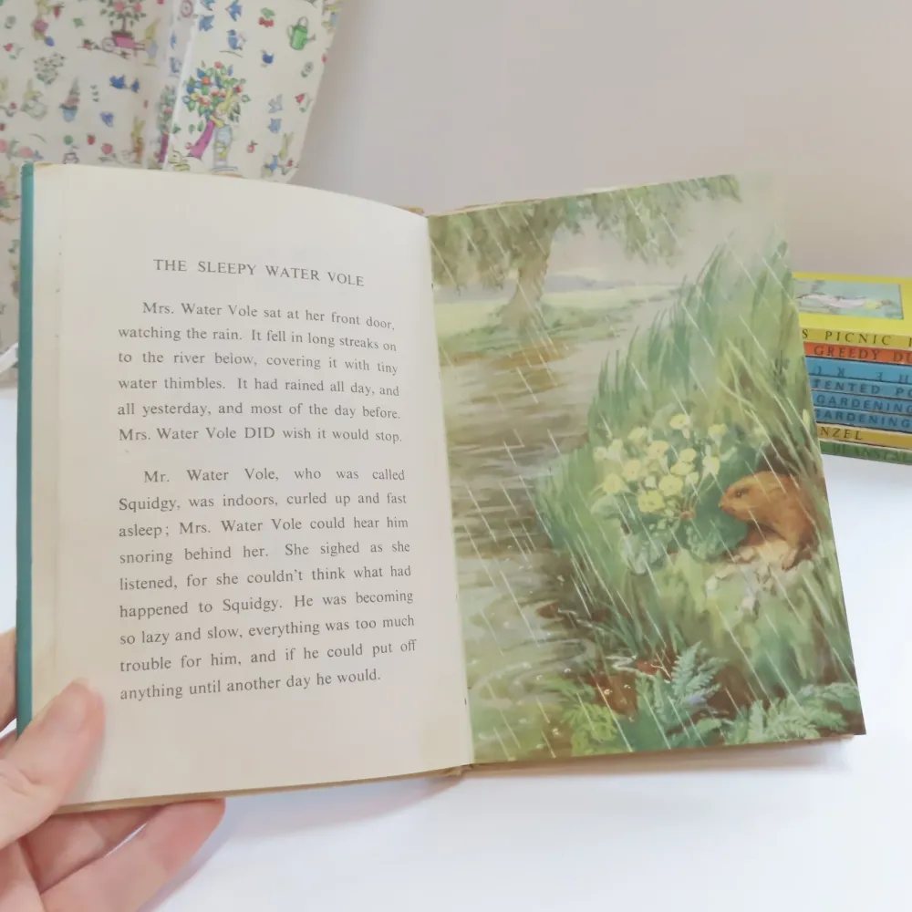 VINTAGE Ladybird book - The Sleepy Water Vole with DJ (late 1950s)|Cottontails Baby Best